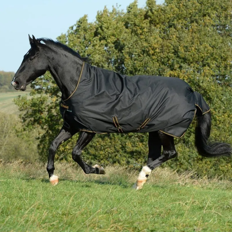 Bucas Irish Turnout Light 50g High Neck - Black/Gold